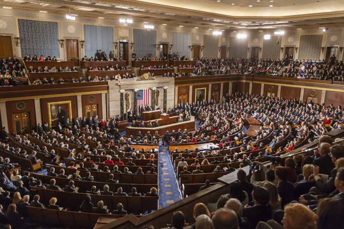 492045133 featured image Large audience seated in a formal legislative chamber