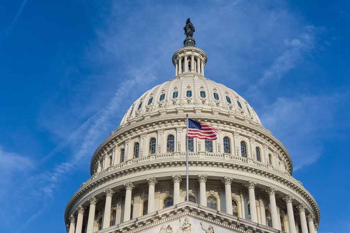 1108348019 featured image US Capitol dome with American flag flying