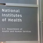 Sign for National Institutes of Health near trees