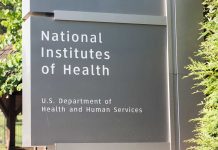 Sign for National Institutes of Health near trees