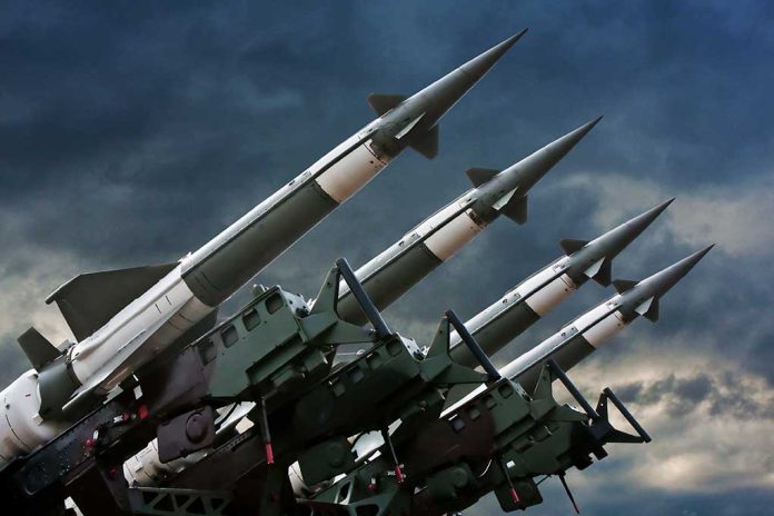 71240899 featured image Four rockets pointed towards the sky.