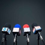 Federal Shake-Up THREATENS Iconic Voice of America Four microphones in a row for broadcasting