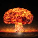 Pakistan Calls for Probe on Suspected Nuclear Black Market Activities in India Mushroom cloud from a massive fiery explosion.