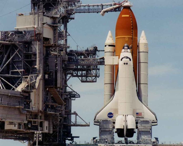 132394 featured image Space shuttle on launch pad with support structure