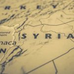 Map showing Syria and surrounding regions.