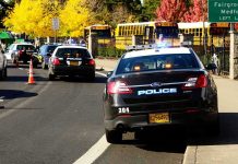 Teacher’s Horror Story DESTROYS Police Defense Police cars and school buses on a road.