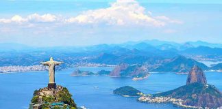 Christ the Redeemer statue overlooking Rio de Janeiro.