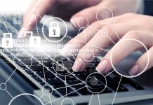 Online Game Now REWRITES Your Messages Hands typing with cybersecurity icons overlay.