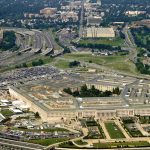 Pentagon BURIED True Casualty Count Aerial view of the Pentagon surrounded by highways and urban areas