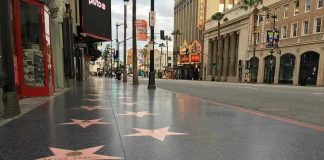SHOCK Allegation Puts Celebrity Under Probe Hollywood Walk of Fame stars on sidewalk.