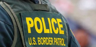 Fake ICE Uniform Sparks Street BEATDOWN Police U.S. Border Patrol uniform close-up.