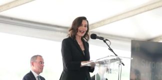 Hot Mic Moment Exposes Whitmer’s Attitude Toward Voters Gretchen Whitmer speaks at groundbreaking for massive Saline Township data center