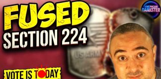 Section 224 They're Fusing The US And Israeli Militaries And The Vote Is TODAY