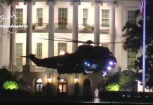 President Trump Landing at the White House in Marine One