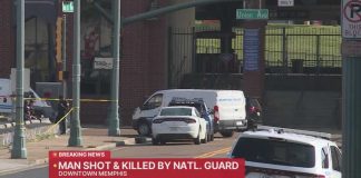 Military On Main Street — Shots Fired Two TN National Guard members fatally shot armed man in Downtown Memphis