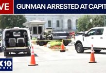 Man With Shotgun Dashes Towards Capitol 🔴LIVE: U.S. Capitol on lock down after armed man arrested at barricade | FOX 10 Phoenix