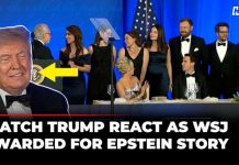WATCH | Trump Humiliated To His Face After WSJ’s Award For Trump-Epstein Birthday Card Story At WHCD
