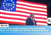 Crowd Wars Erupt on the Mall Live: Trump speech on National Mall celebrates America's 250th anniversary with fireworks show