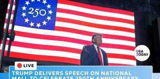 Crowd Wars Erupt on the Mall Live: Trump speech on National Mall celebrates America's 250th anniversary with fireworks show