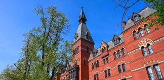 Catholic Seminary Becomes Center of New Zoning War Historic red brick building with tower on a sunny day