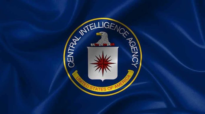 shutterstock_1535901611-1 CIA emblem on a blue flag