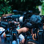 We Walked Van Nuys Blvd and What We Found Was Disturbing TV news cameras crowding together at an outdoor event
