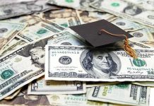 Why Seminary is Ditching Federal Loans Graduation cap on a pile of US dollar bills
