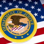 Hackers Claim Massive FBI Employee Data Haul Department of Justice seal on American flag background