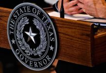 Trump Unloads on Karl Rove After He Says THIS Texas governor seal on wooden podium