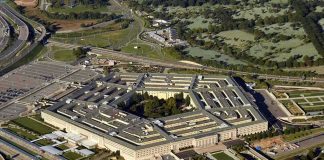Pentagon building seen from above