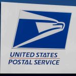 USPS logo on an outdoor sign