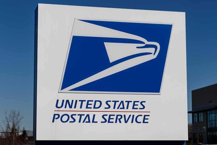 USPS logo on an outdoor sign
