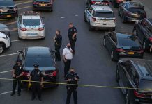 Times Square Bodycam Shows What Happened Next Carlos Hyde and Brian Folkerts among police at taped-off street scene