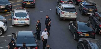 Carlos Hyde and Brian Folkerts among police at taped-off street scene