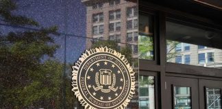 FBI seal on a building entrance