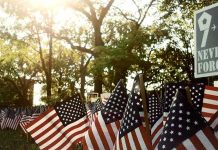 7,000 Flags, One Hill — Goosebumps American flags displayed outdoors at a memorial