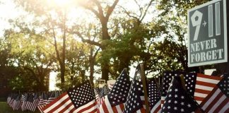 7,000 Flags, One Hill — Goosebumps American flags displayed outdoors at a memorial