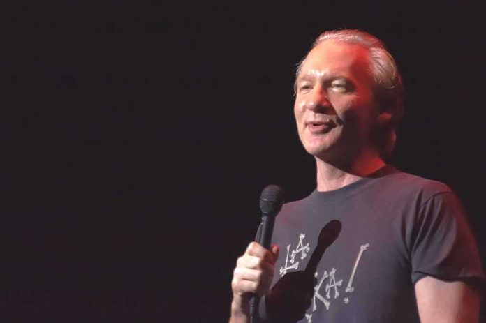 comedian holding a microphone on stage