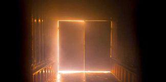 Canada’s Liberals Won’t Make Church Arsonists PAY Light streaming through a slightly open industrial door